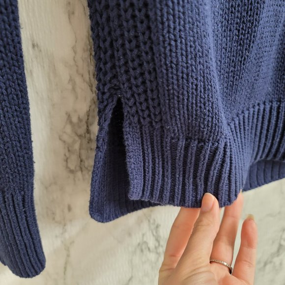 💕 Gap Navy sweater with lace up detail Size XS - Picture 6 of 11